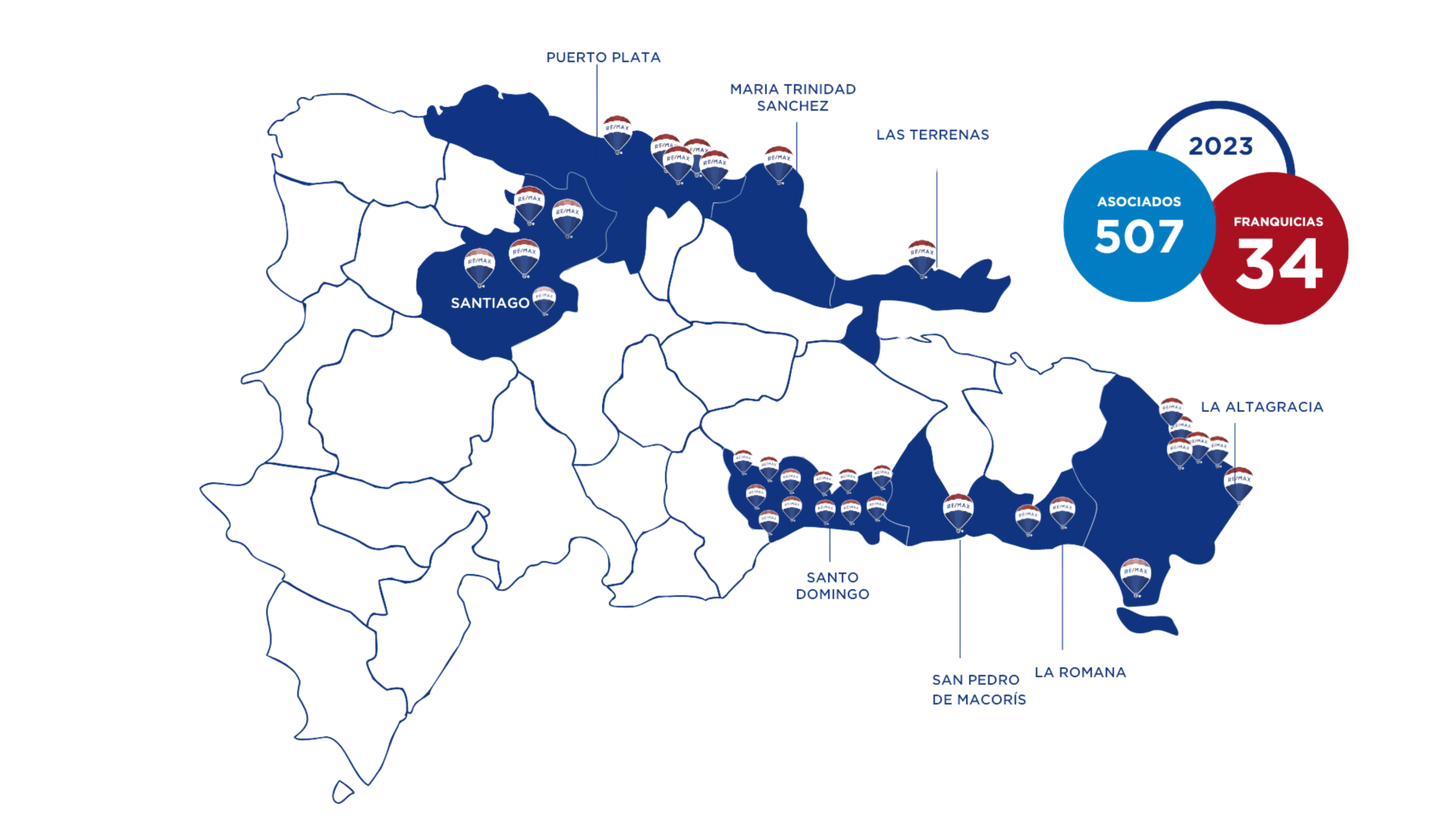 Ubicación oficinas de remax republica dominicana